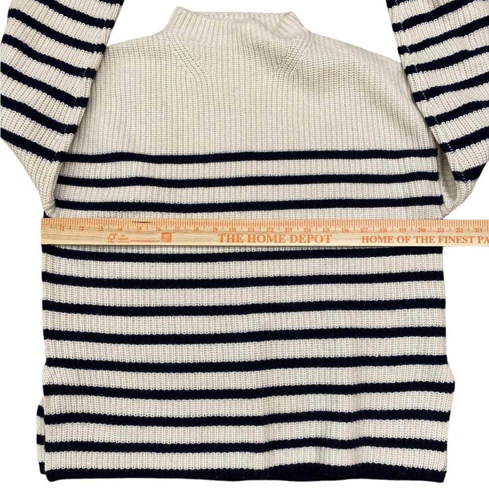 Rails Claudia Cream & Navy Stripe Wool Blend Swea… - image 7